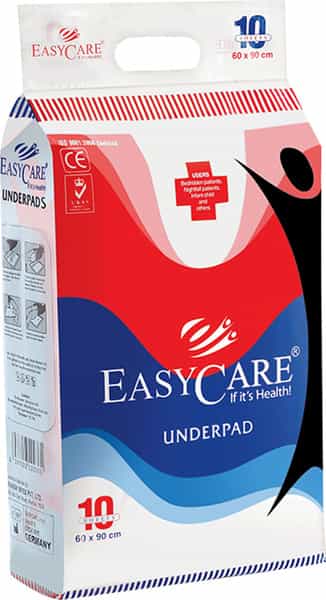 Easycare Skin Friendly Cotton Four Layers Soft Underpad Pack Of 10 - Ec1190