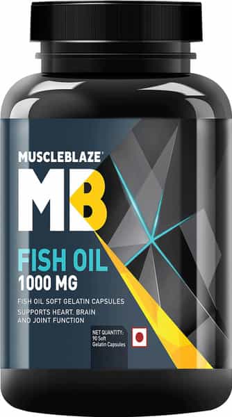 Muscleblaze Omega 3 Fish Oil 1000 Mg Supplement 90 Capsules
