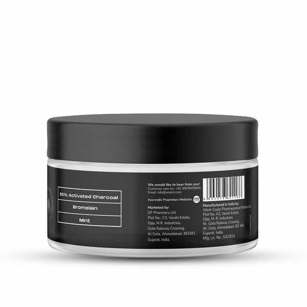 Oralvit Activated Charcoal Teeth Whitening Powder | Natural, Vegan & Gluten-Free|Fresh Breath, 50Gm