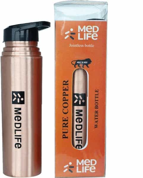 Medlife Sipper Copper Water Bottle 1 Ltr