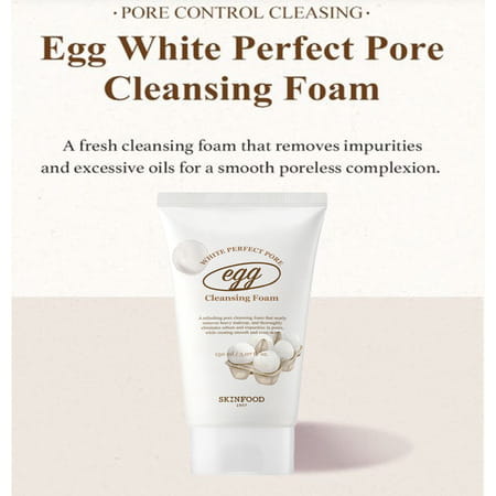 Skinfood Egg White Perfect Pore Cleansing Foam - Korean Face Cleanser - Korean Skincare - 150ml