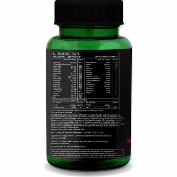 Greenopia Multivitamins For Women 60 Vegetarian Capsules