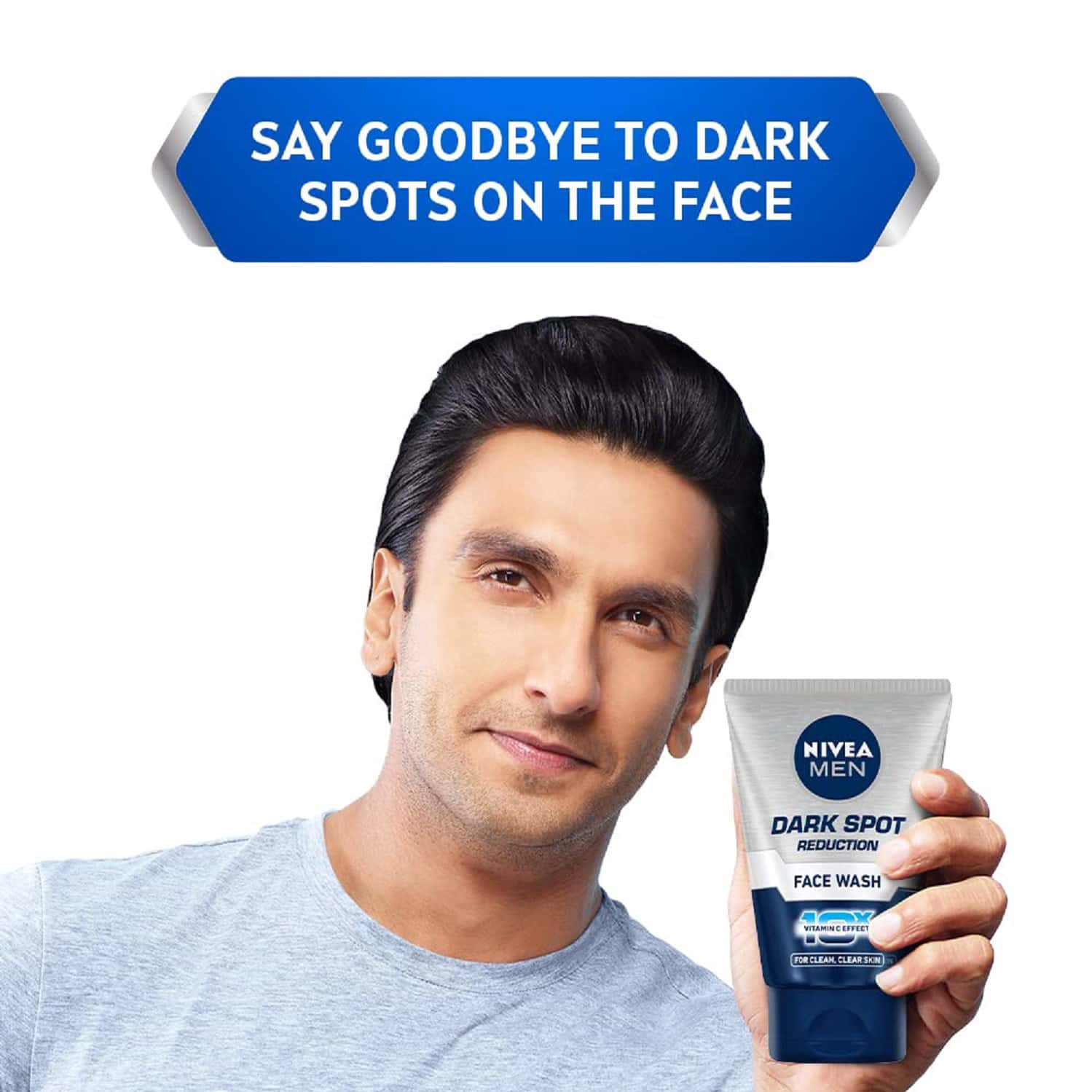 Nivea Men Face Wash, Dark Spot Reduction, For Clean & Clear Skin With 10x Vitamin C Effect, 100 G