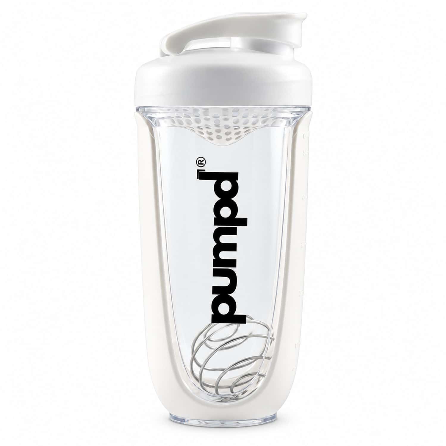 Pumpd Shaker Bottle With Blender Ball | 700ml | White