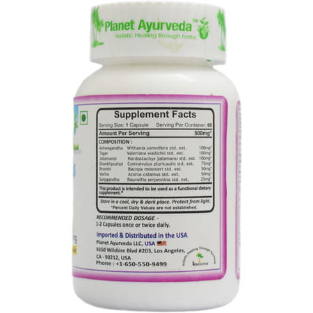 Planet Ayurveda Sleep Naturals - 60 Capsules