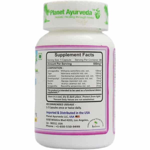 Planet Ayurveda Sleep Naturals - 60 Capsules
