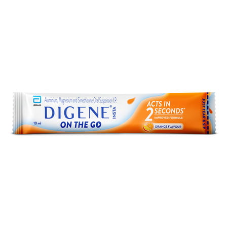 Digene Insta On The Go Orange Flavour 10ml (Pack Of 5)