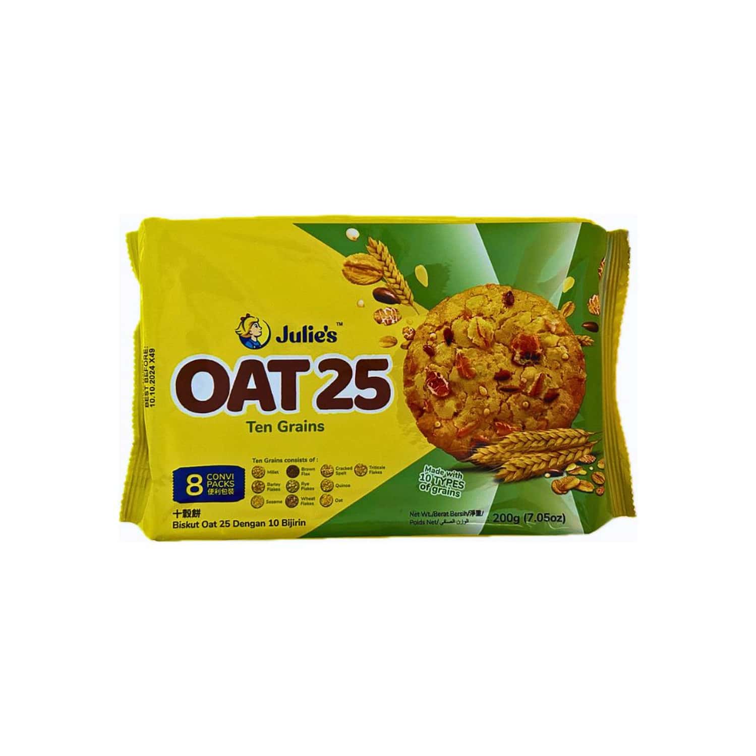 Julie'S Oat 25 - Made With 10 Types Of Grains - 200 G