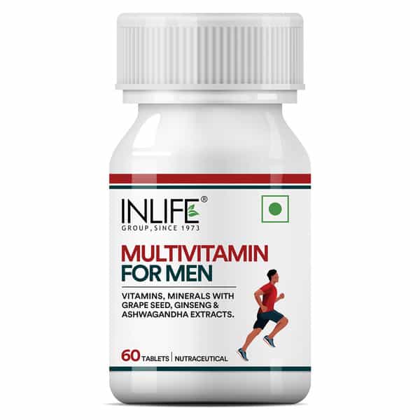 Inlife Multivitamin Tablets For Men | 60 Tablets | Enriched With Zinc | Vitamins & Multiminerals