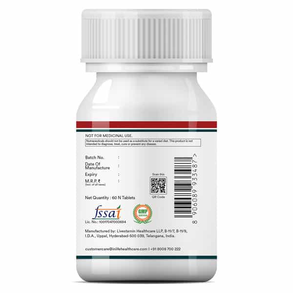 Inlife Multivitamin Tablets For Men | 60 Tablets | Enriched With Zinc | Vitamins & Multiminerals