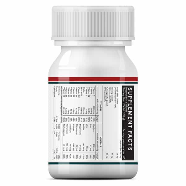 Inlife Multivitamin Tablets For Men | 60 Tablets | Enriched With Zinc | Vitamins & Multiminerals
