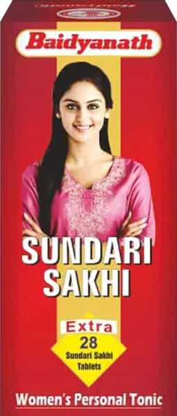 Baidyanath Sundari Sakhi Womens Ayurvedic Health Tonic For All Monthly Discomforts-28 Tablets