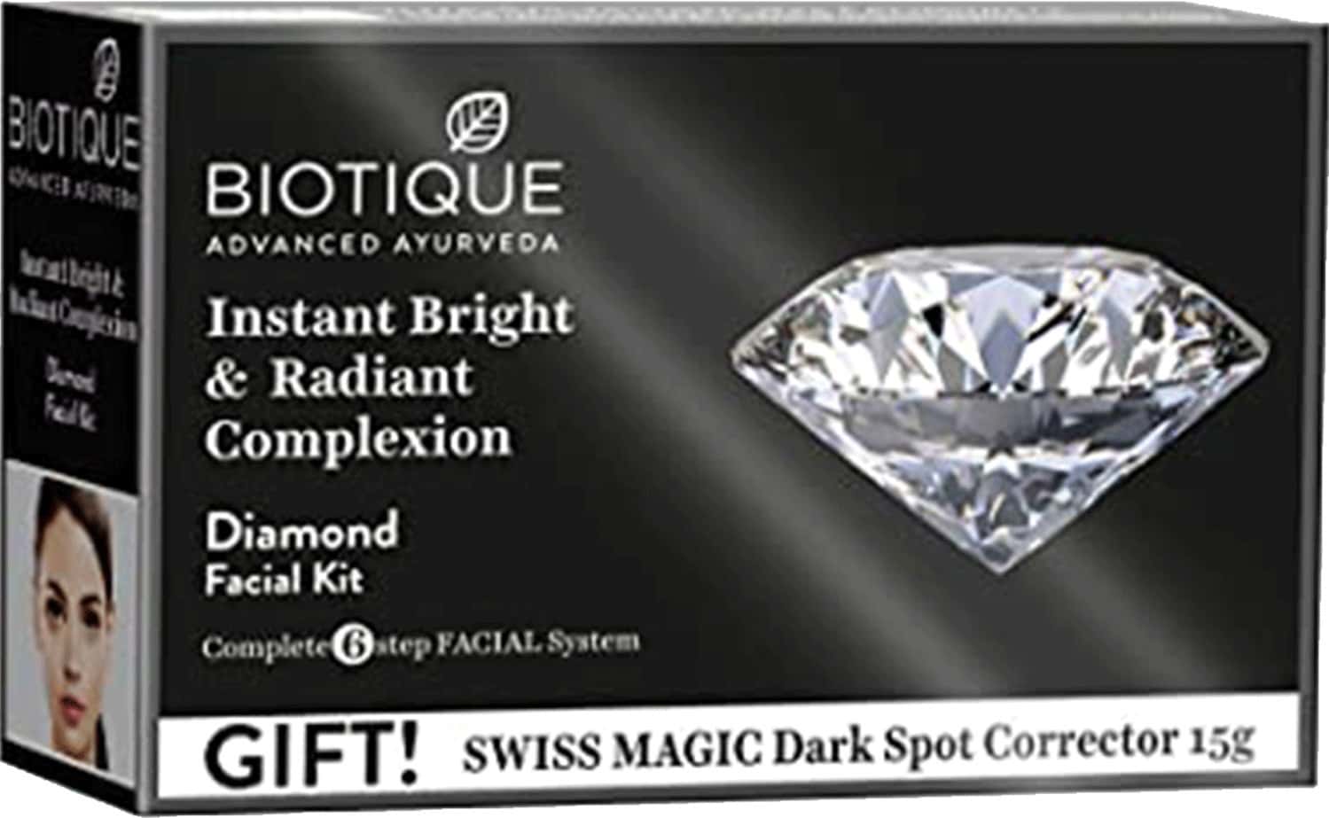 Biotique Diamond Facial Diamond Kit - 5x10 Gm +15 Gm