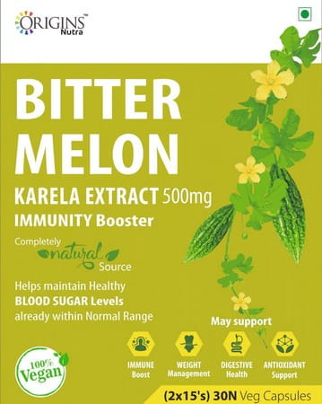 Origins Nutra Bitter Melon Boosts Immunity Powerful Antioxidant (30 Capsules)