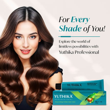 Yuthika Professional Creme Hair Color 4.0 Brown 100Gm | Permanent Professional Salon Colour