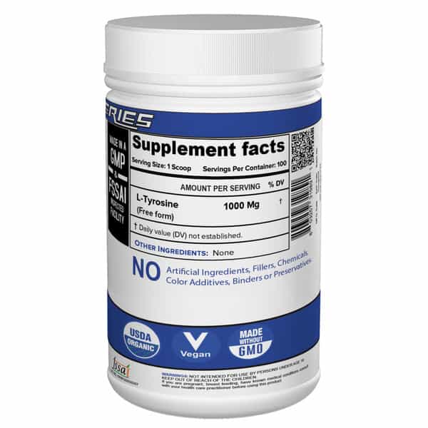 Nutrija L-Tyrosine -200 Grams Pure & Usp Grade Powder