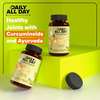Daily All Day Joint Support Best Supplement | Curcumin With Piperine Turmeric | 60 Capsules