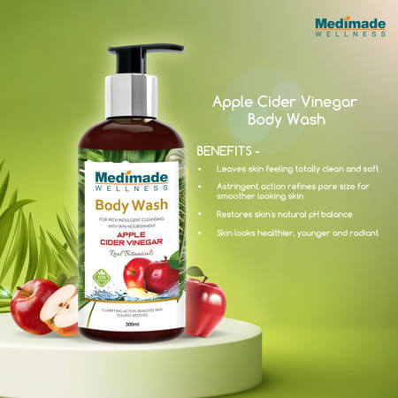 Medimade Apple Cider Vinegar Body Wash - 300 Ml X 2 ( Pack Of 2 )