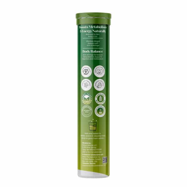 Biotane Acv (Apple Cider Vinegar) Moringa & Pomegranate Extract | Green Apple | 15 Effervescent Tabs