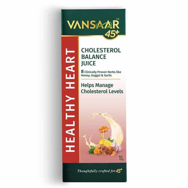 Vansaar 45+ Cholesterol Balance Juice |Reduces Bad Cholesterol & Improves Good Cholesterol (Hdl) -1L