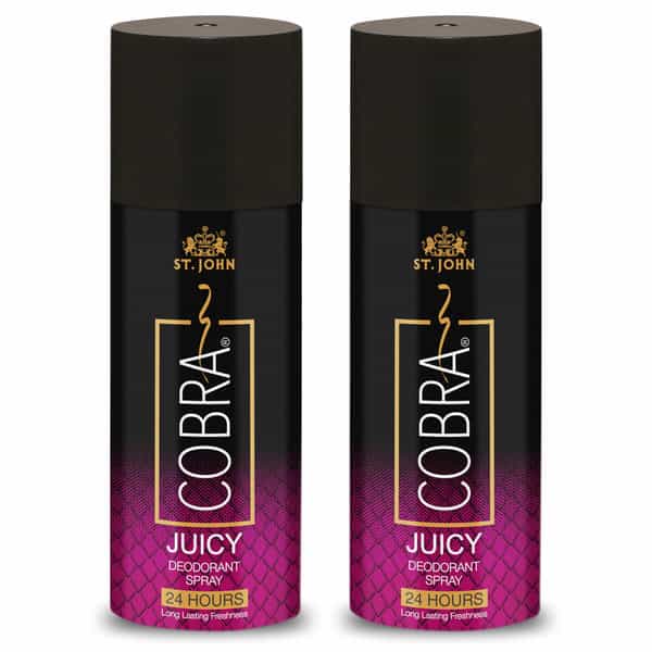 St John Cobra Juicy Long-Lasting Deodorant For Men 150Ml Each Pack Of 2