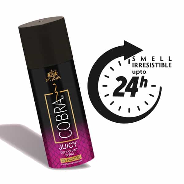St John Cobra Juicy Long-Lasting Deodorant For Men 150Ml Each Pack Of 2