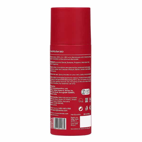Clensta Cosmopolitan Body Spray 150 Ml