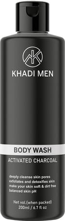 Khadi Men Activated Charcoal Body Wash-200ml