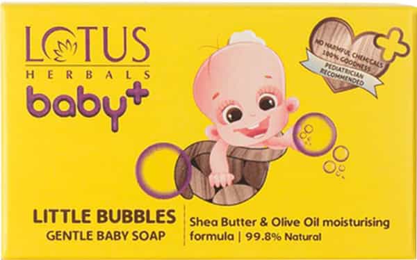 Lotus Herbals Baby+ Little Bubbles Gentle Bathing Soap 75 Gm