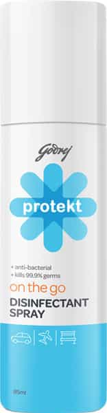 Godrej Protekt On The Go Travel Disinfectant Spray - Citrus Fragrance - 85Ml