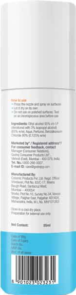 Godrej Protekt On The Go Travel Disinfectant Spray - Citrus Fragrance - 85Ml
