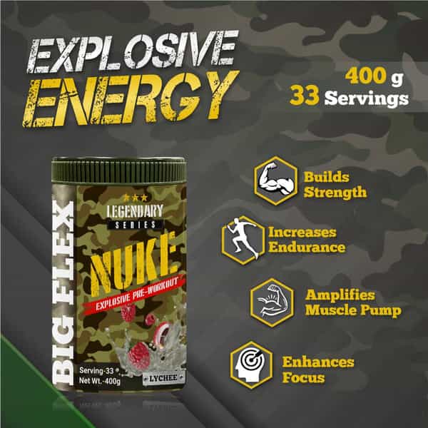 Bigflex Pre-Workout Nuke (Lychee) (400Gm)