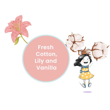 Koparo Laundry Detergent Powder Natural Non Toxic Tough On Stains Fresh Cotton Lily & Vanilla 900gm