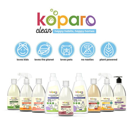 Koparo Laundry Detergent Powder Natural Non Toxic Tough On Stains Fresh Cotton Lily & Vanilla 900gm