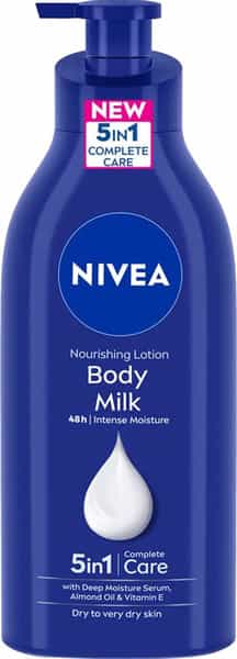 Nivea Nourishing Body Milk Lotion 5 In 1 Complete Care - Bottle Of 600Ml