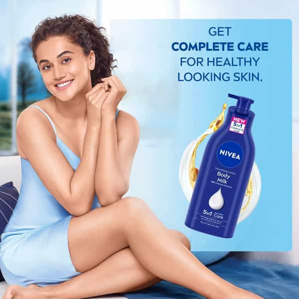 Nivea Nourishing Body Milk Lotion 5 In 1 Complete Care - Bottle Of 600Ml