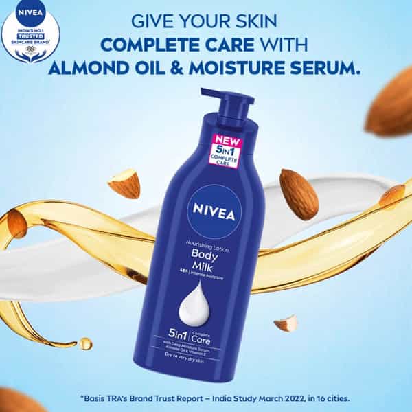 Nivea Nourishing Body Milk Lotion 5 In 1 Complete Care - Bottle Of 600Ml