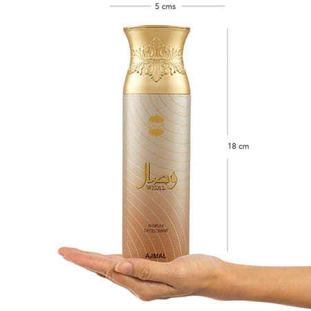 Ajmal Vision Him & Wisal Deodorant Spray Gift For Men & Women (200 Ml Pack Of 2)