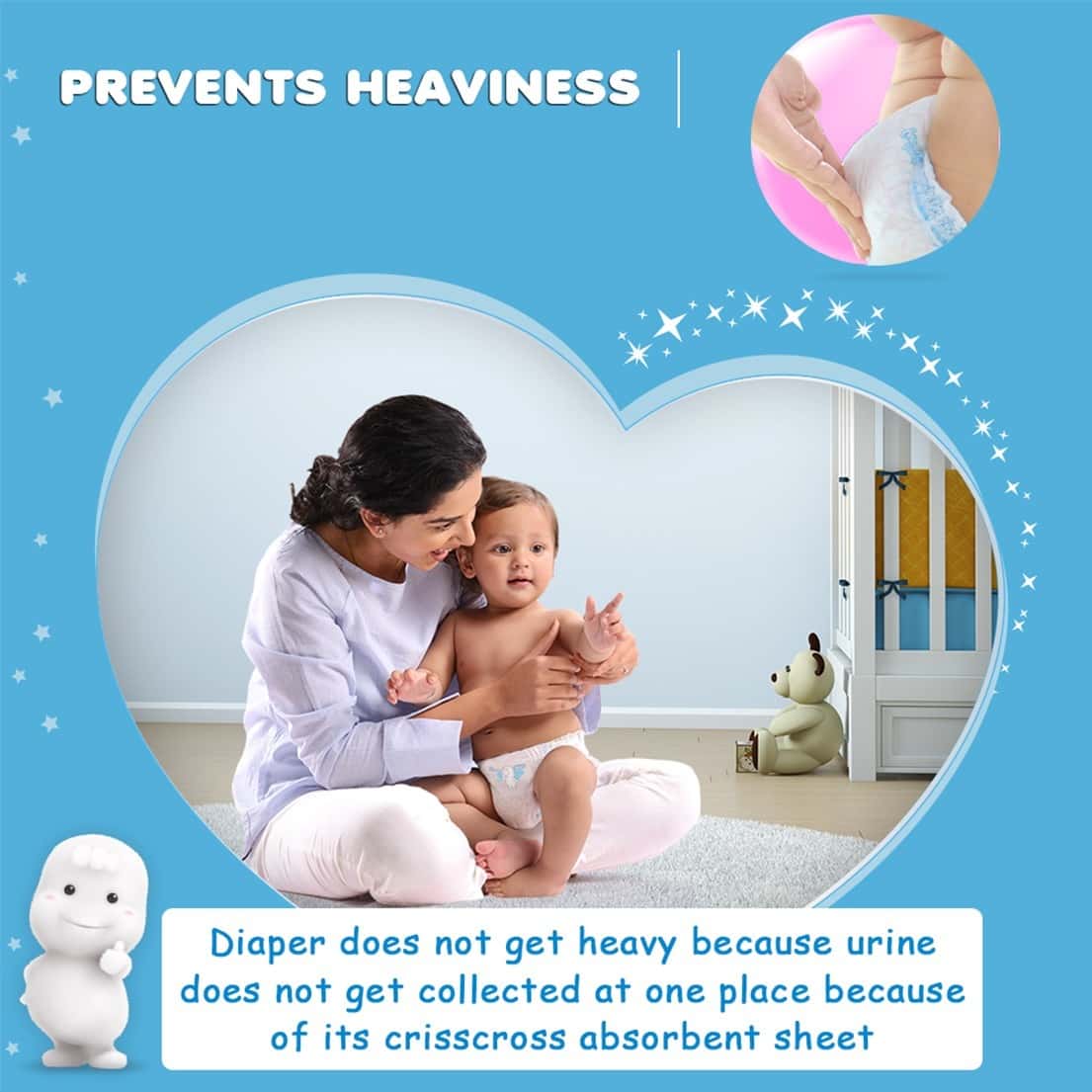 Buy MAMYPOKO PANTS EXTRA ABSORB DIAPER FOR NEW BORN PACK OF 66