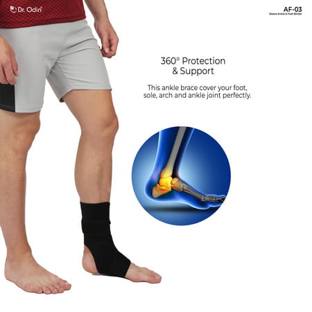 Dr. Odin Sleeve Ankle And Foot Binder | Tailored Support For Injury Recovery | Small
