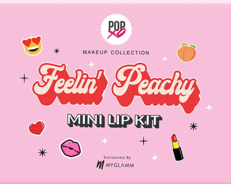 Myglamm Popxo Makeup - Mini Lip Kit-Feelin Peachy