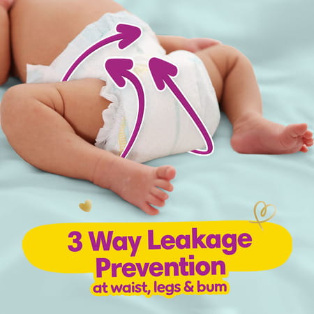 Pampers New Baby Premium Taped Upto 5kg Diapers 72 No'S