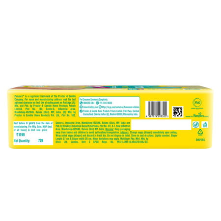 Pampers New Baby Premium Taped Upto 5kg Diapers 72 No'S