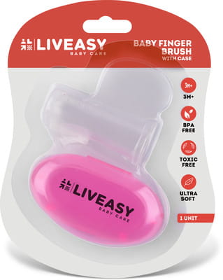 Buy LIVEASY BABY CARE BABY FINGER BRUSH (PINK) Online Get Upto