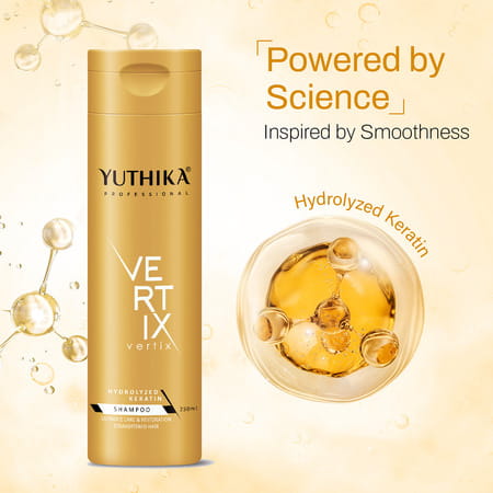 Yuthika Professional Vertix Hydrolyzed Keratin Post Care Shampoo 250Ml