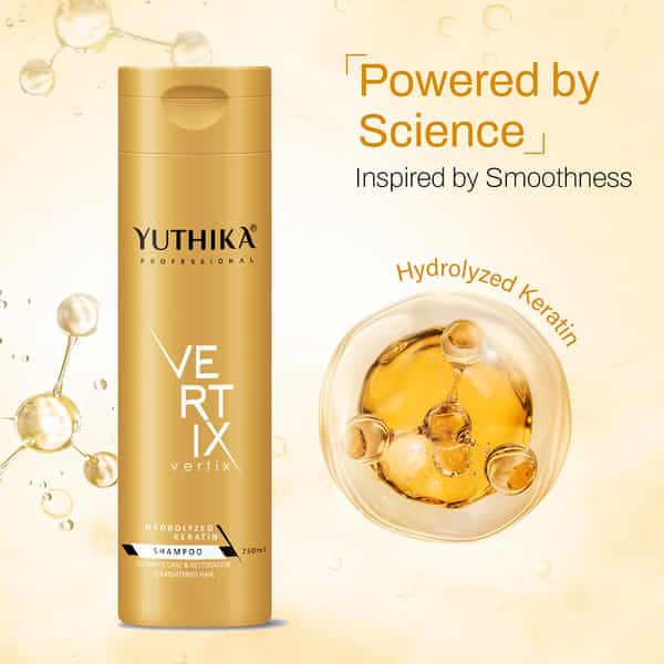 Yuthika Professional Vertix Hydrolyzed Keratin Post Care Shampoo 250Ml