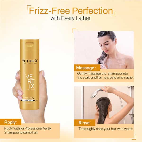 Yuthika Professional Vertix Hydrolyzed Keratin Post Care Shampoo 250Ml