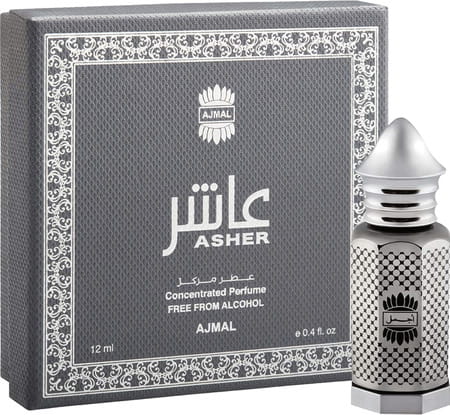 Ajmal Asher Concentrated Oriental Perfume Free From Alcohol 12ml For Unisex