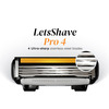 Letsshave Pro 4 Shaving Razor Blades For Men 12 Cartridges