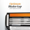 Letsshave Pro 4 Shaving Razor Blades For Men 12 Cartridges